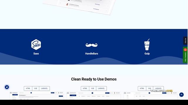 QloudDash Cloud Service Admin Template sass kit handlebars Build Website смотреть онлайн
