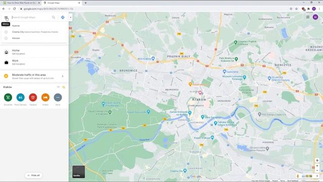 Как отобразить велодорожки на Google Maps для Windows / Показ велосипедных дорожек смотреть онлайн