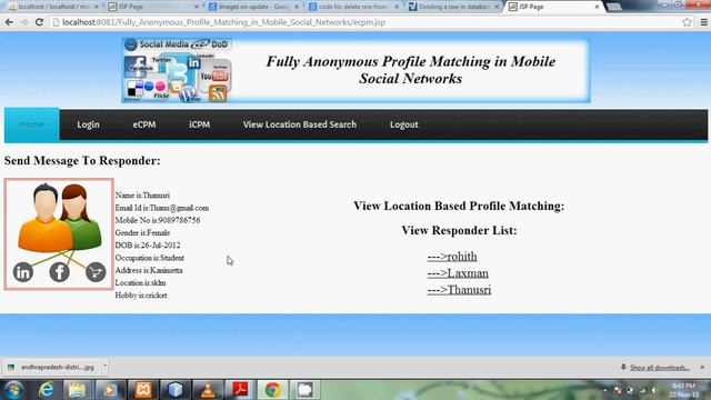 JAVA 2013 Fully Anonymous Profile Matching in Mobile Social Networks смотреть онлайн
