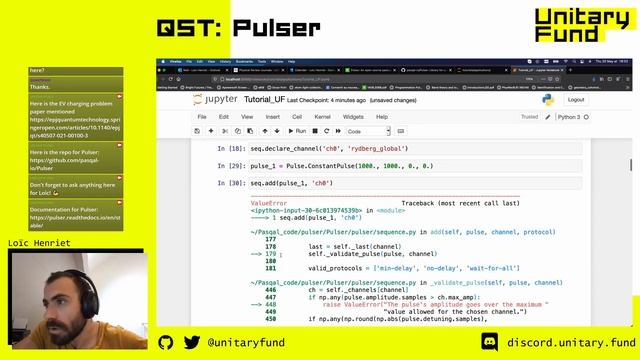 Intro to Pulser: Design and simulation of pulse sequences w/ Loïc Henriet | Quantum Software Talks смотреть онлайн