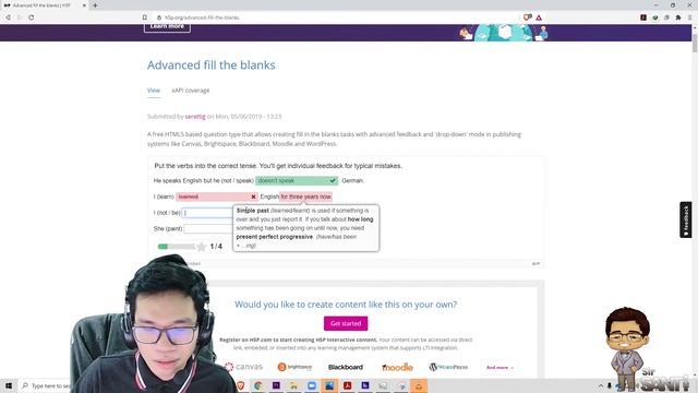 Advanced Fill in the Blanks - Introduction to H5P Interactive Contents смотреть онлайн