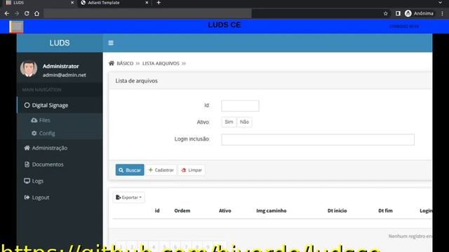 LUDS, Software Livre PHP, Digital Signage ou mídia indoor ou mídia tv. смотреть онлайн