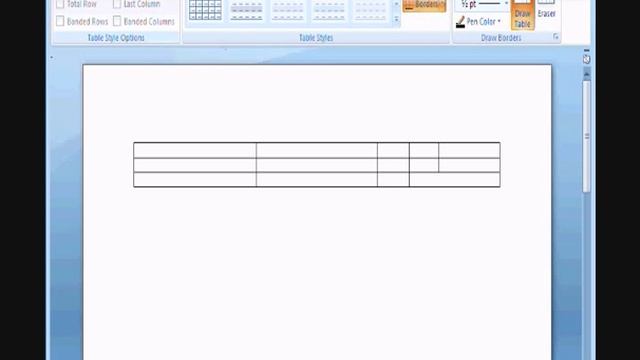 Word 2007 - Draw and Erase parts or sections of a table - by www.Officetutor.info смотреть онлайн
