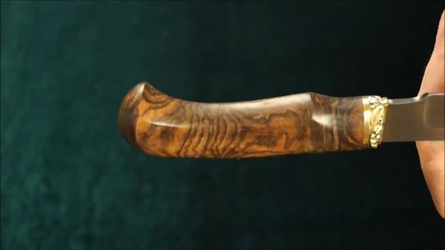 Нож Леший (сталь ХВ5), рукоять орех смотреть онлайн