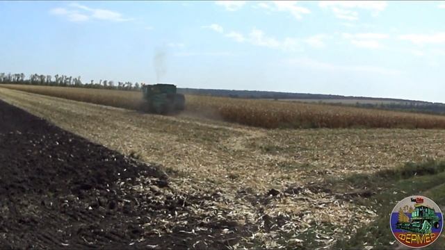 Уборка 2017! Молотим кукурузу комбайном ДОН-1500Б с модернизированной жаткой КМД-6М смотреть онлайн