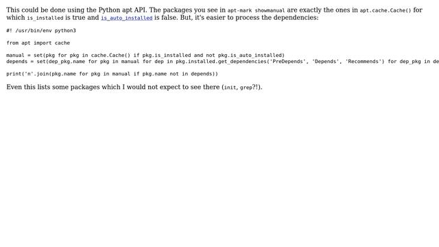 List top level manually installed packages without their dependencies (3 Solutions!!) смотреть онлайн