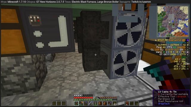 GTNH Electric Blast Furnace, Large Bronze Boiler ранний сетап смотреть онлайн