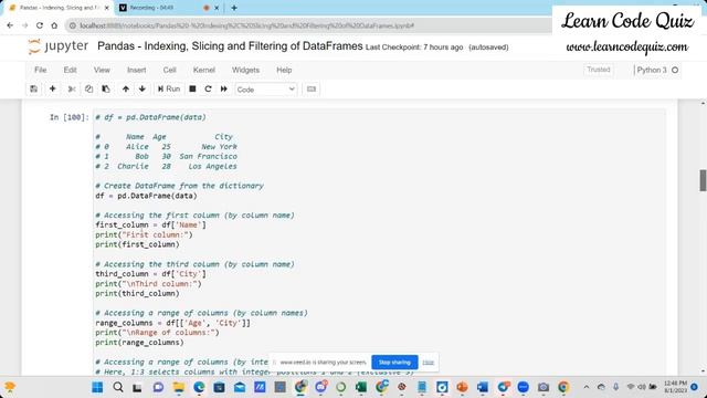 Data Science made Super Easy| Indexing, Slicing & Filtering of DataFrames using Pandas| Tutorial-10 смотреть онлайн