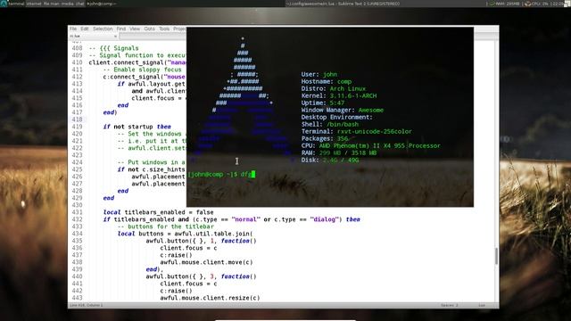 Awesome WM 3.5. Настройка - часть [6/6]. смотреть онлайн
