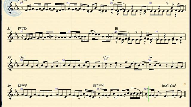 Flugelhorn - Baby I - Ariana Grande - Sheet Music, Chords, & Vocals смотреть онлайн