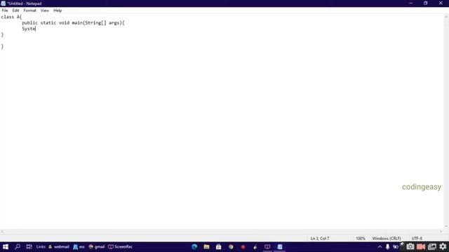 java "Hello world" program смотреть онлайн