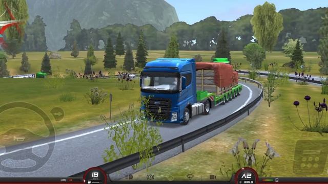 Truckers of Europe 3,,,42 ton load,,,heavy cargo,,,mobile game. смотреть онлайн