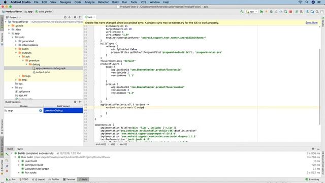 How to configure OutputAPK name in build.gradle: Android Development Tutorial смотреть онлайн