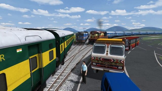 Three Indian Speed Trains vs Cow Are Track - Stops the Train | BeamNG.Drive смотреть онлайн
