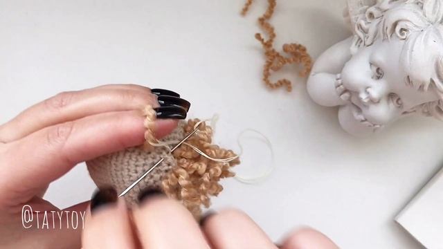 Как сделать волосы вязаной кукле амигуруми видео мастер класс смотреть онлайн
