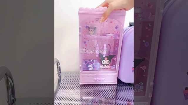 Kuromi Sanrio Haul ?Stationery Desk Makeover & Cute Crafts Unboxing     #cindyasmr