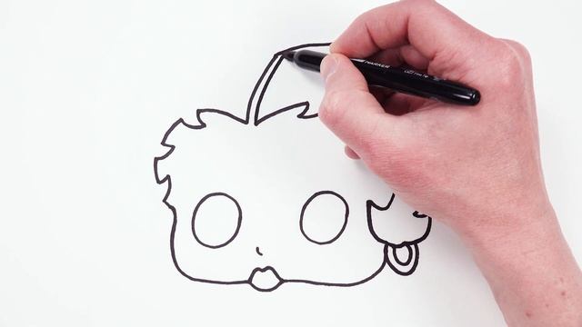 How To Draw Betty Boop | Easy Cartoon Drawings