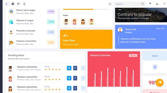 Admin Panel Dashboard UI Kit Bootstrap Web App Template – Adnix смотреть онлайн