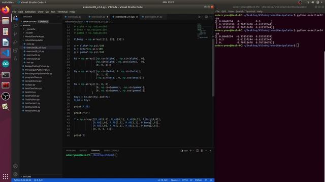 Program Exercise Buku Introduction to Robotics Chapter 2 | Python Programming | Ubuntu 18.04 смотреть онлайн