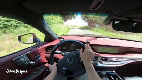 Lexus LS 500h AWD 359 hp POV test drive