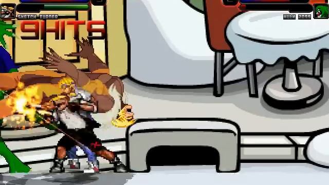 M.U.G.E.N Episode 1327 Axel Stone (Me) And Sketch Turner Vs SabreTooth And Hulk 2099