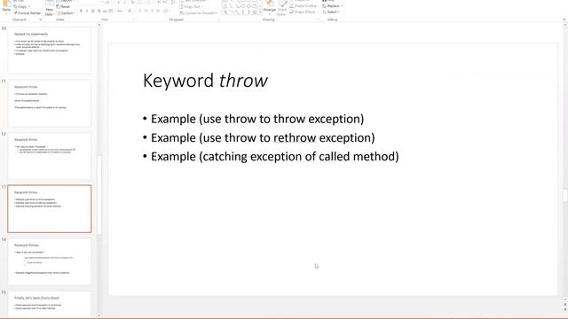 Keyword throw смотреть онлайн