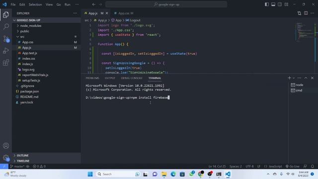 Implementing Google Sign-Up in ReactJS with Firebase Authentication смотреть онлайн