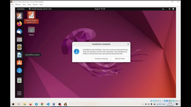 Installing Ubuntu Jammy Jellyfish (22.04 LTS) on Windows using VirtualBox смотреть онлайн