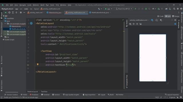 Create Notification in Android Studio with Java смотреть онлайн