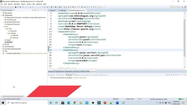 Create a Maven Web Project with Eclipse ? | Create Maven Web project |Maven Tutorial in Hindi смотреть онлайн