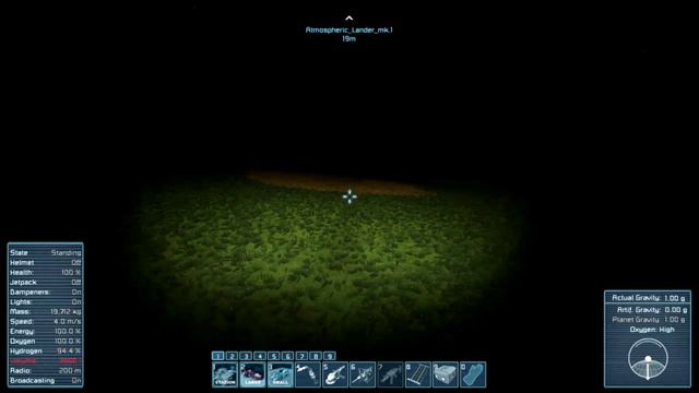 Space Engineers Planets 01 Nighttime Lander Crashing смотреть онлайн