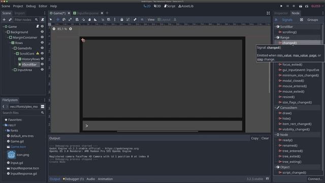 Displaying User Input and Auto Scroll (Godot Retro Text Adventure #4) смотреть онлайн