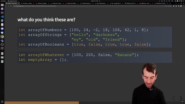 COMP1720 Week 4: Arrays and Judging Art смотреть онлайн