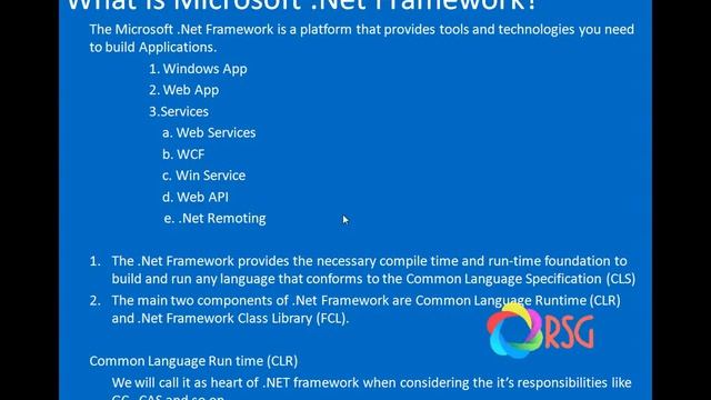 Introduction to .Net framework смотреть онлайн
