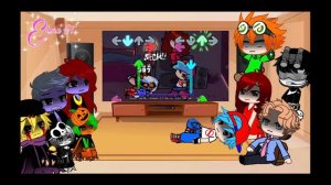 FNF React To VS Hell On Kitty||Friday Night Funkin'||ElenaYT