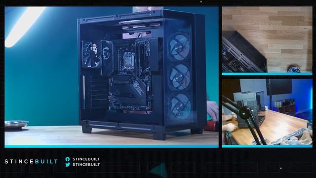 NZXT H9 FLOW RTX 4080 + 7800X3D PC BUILD! Lian Li Strimmer!