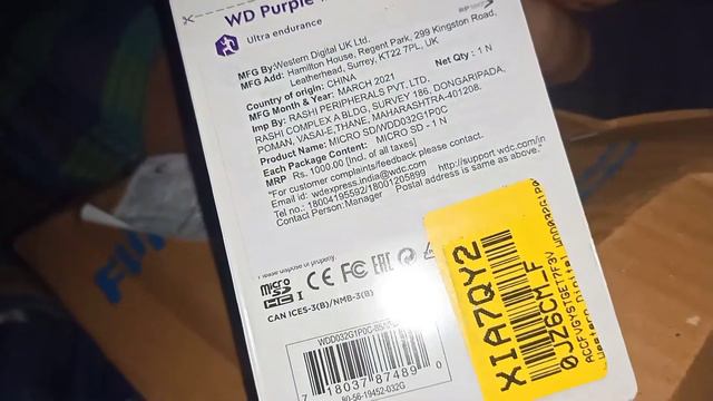 Western Digital QD101 32 GB MicroSD Card Class 10 100 Mbps Memory Card UNBOXING VIDEO смотреть онлайн