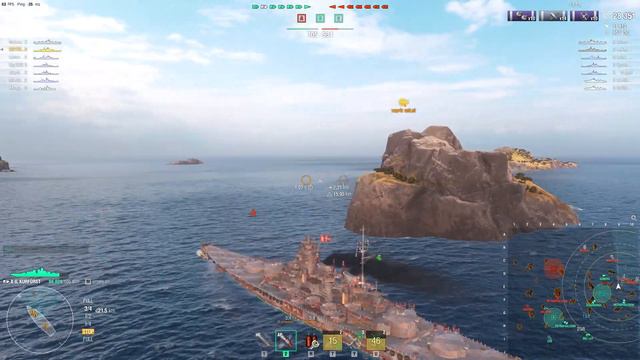 AMAZING BATTLESHIP Wows Grosser Kurfurst World of Warships #wows #worldofwarships #gaming смотреть онлайн