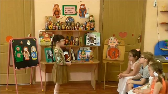 Музей Игрушка матрешка. Школа 1637. Занимательная экскурсия. смотреть онлайн