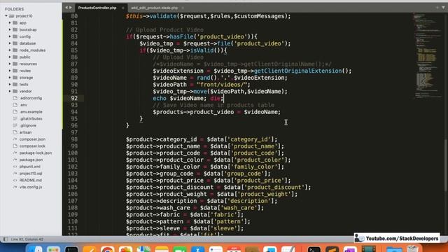 Laravel 10 Tutorial #51 | Manage Products (VIII) | Add/Delete Product Video | Retain Product Detail смотреть онлайн