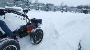 Фиаско!! Автомобильные колёса на мотоблок УГРА...