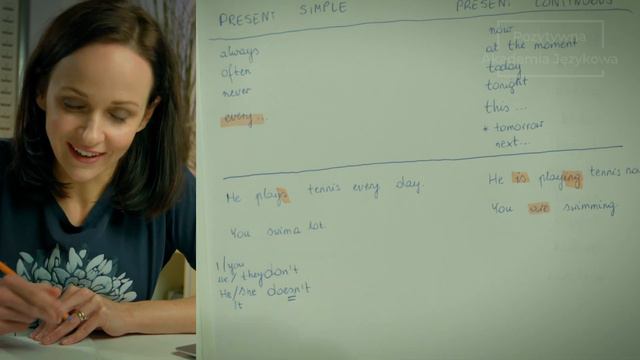 PRESENT SIMPLE vs. PRESENT CONTINUOUS - JAK I KIEDY STOSOWAĆ. POZYTYWNA AKADEMIA JĘZYKOWA #34 смотреть онлайн