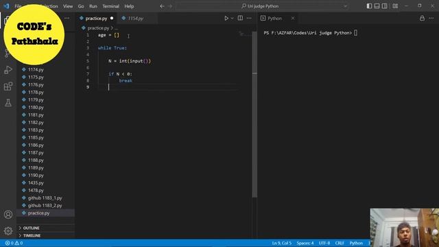 BEE 1154 - Ages Solution | Python3 Programming on Beecrowd Beginner Day 73 смотреть онлайн