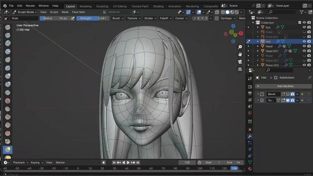 Blender 4.0 | 2D Style Character modeling смотреть онлайн