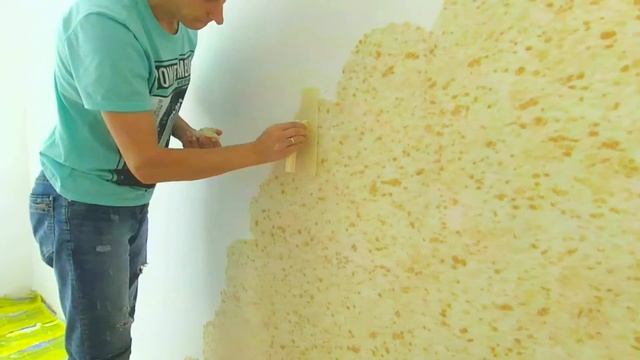 Нанесение жидких обоев на стены (Рельеф 325) #SILKPLASTER #RELEF325 смотреть онлайн