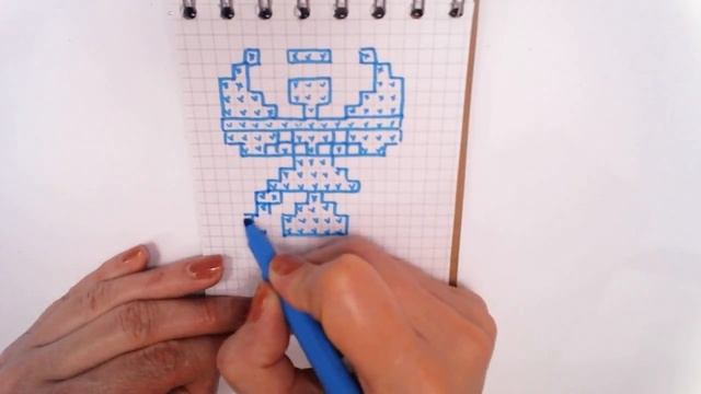 РИСУНКИ ПО КЛЕТОЧКАМ - АНГЕЛ -| Pixel Art - Простые рисунки Новый год смотреть онлайн