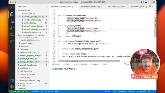 Create a robot that can tweet and post to Instagram using Python смотреть онлайн
