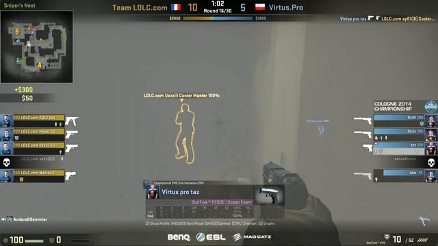 Virtus.pro vs. Team LDLC (Map 2) - ESL One Cologne 2014 - Quarterfinals - CS:GO смотреть онлайн