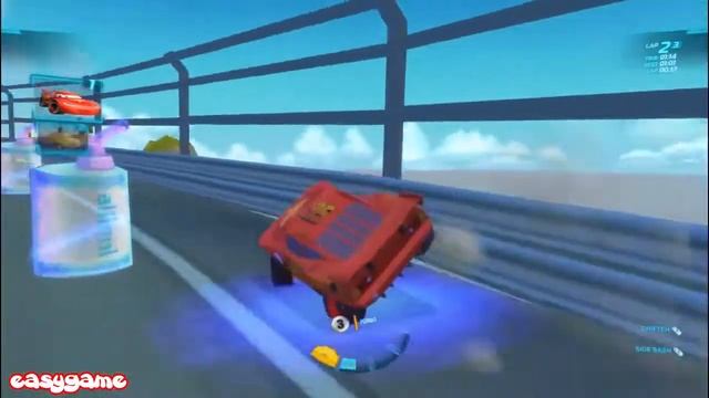 Lightning McQueen race at Mountain Run, Cars 2 The Video Game PC Gameplay смотреть онлайн