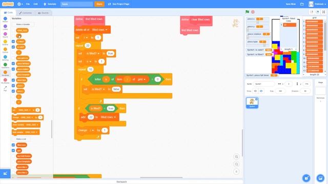 Let's Build Scratch Tetris #5: Clearing Rows смотреть онлайн